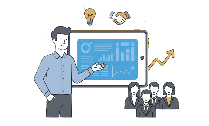 Aslan-Gabriel Moran (Founder) and Ephraim Picker (Core partner) receiving potential users (patients) feedback.